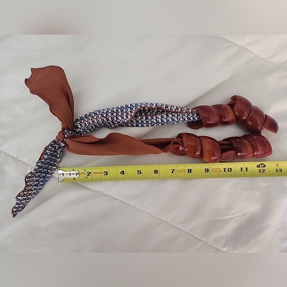 Vintage Large Shell Statement Necklace Hippie Gyp… - image 2